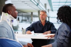 Injured Worker Seeks Personal Injury Lawyer For Computer Accident Lawsuit.